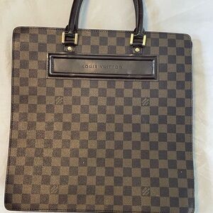 Louis Vuitton Paris Dark Brown Checkered Briefcase